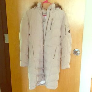 Calvin Klein Beige Parka